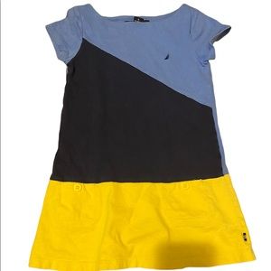 Nautica girls color block dress